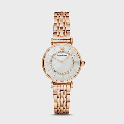 【现货清仓超惠秒】Emporio Armani女士摩天轮玫瑰金轻奢石英腕表- AR1909 全新现货 全国专柜联保 商品图0