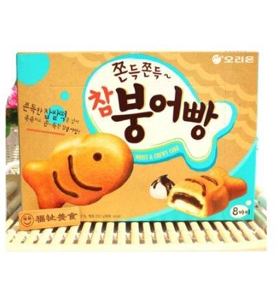 【饼干】韩国食品好丽友鱼型蛋糕打糕鱼饼干 174g*9盒 商品图2