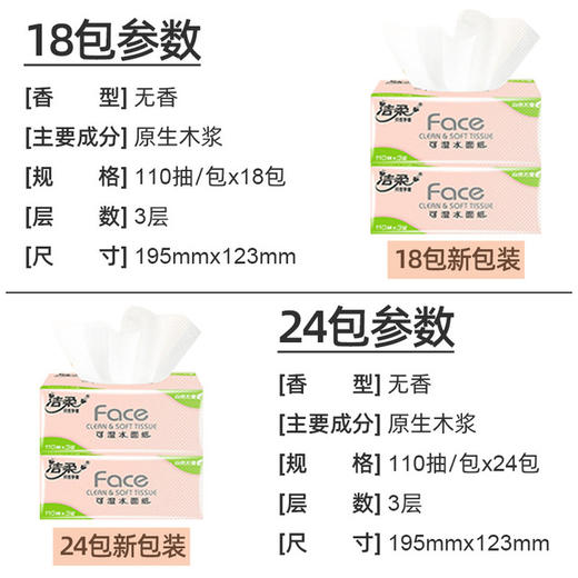 【抽纸】洁柔整箱大包抽取餐巾面巾纸 商品图1