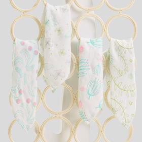 伯斯马丁【A类标准】竹纤维加大手帕4条装