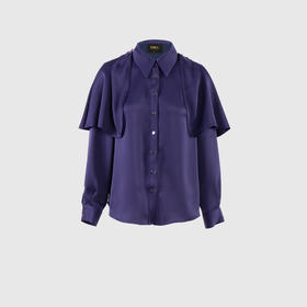 御姐范儿可拆卸披肩衬衣