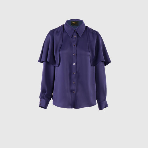 御姐范儿可拆卸披肩衬衣 商品图0