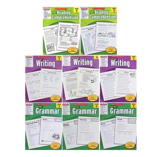 【宝莉爹书单5-12岁·入门级+进阶级各8册】学乐成功系列 Scholastic Success 学前-5年级练习册 【写作/阅读/常见字/语法/拼写全套，2个规格可选】 商品图2