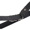Salvatore Ferragamo 菲拉格慕 4.5cm宽做旧银扣黑色男士腰带 99180 商品缩略图2