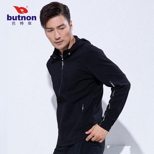 9525巴特侬运动卫衣男带帽弹力针织卫衣连帽休闲外套 商品图7