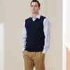 METTE羊绒世家2021年秋冬新品男士羊绒背心v领套头无袖针织毛衣 商品缩略图4