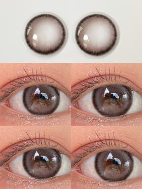 Claire Color水光狗狗眼灰 14.5mm 韩产进口添加硅水凝胶 年抛 (ClaireColor)