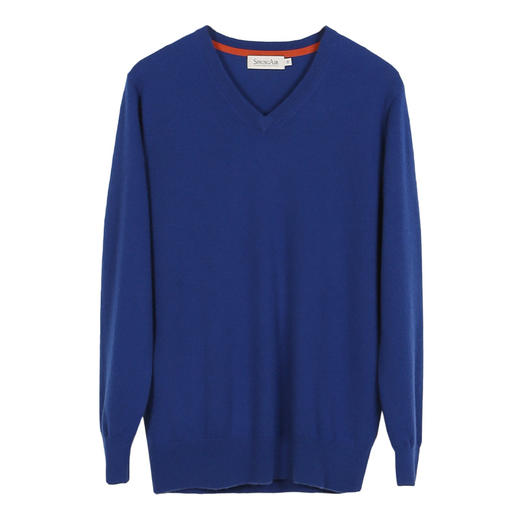 METTE羊绒世家2021年秋冬男士100%羊绒衫V领长袖针织内搭保暖毛衣 商品图9