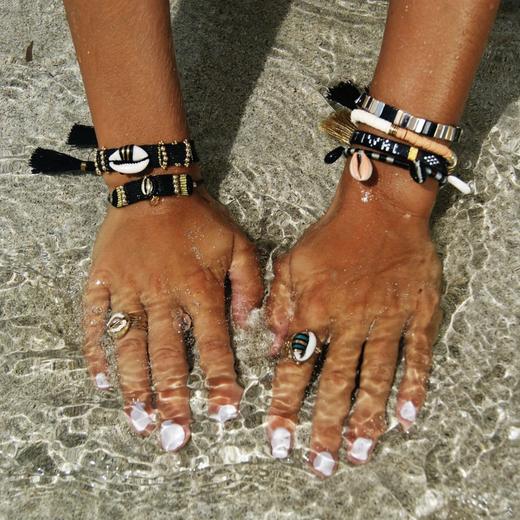 北京仓｜Hipanema-Sunkiss-贝壳 黑色 手链［法国设计师］ 商品图6