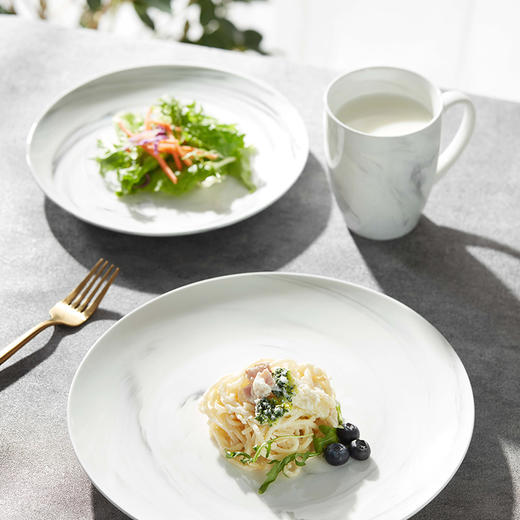 大理石纹4件套餐具 商品图3