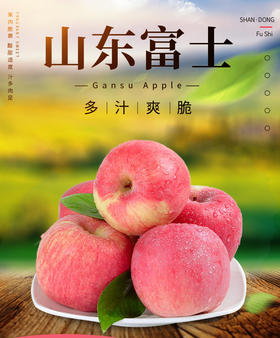 佳沃 山东富士5斤装（约15粒）    新鲜当季水果整箱包邮
