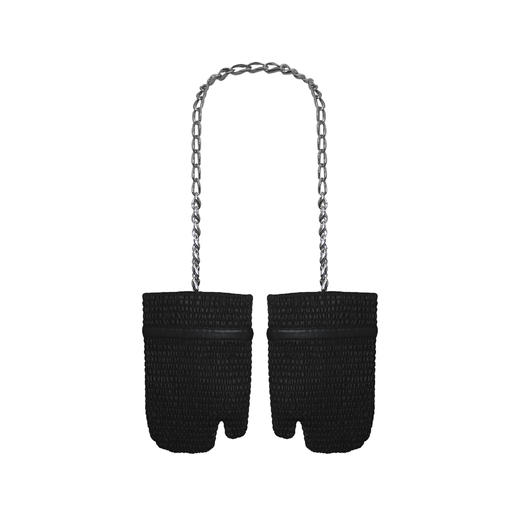 EVENING 烤箱手套 褶皱黑色【可口系列】 商品图0