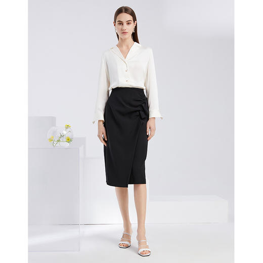 EITIE爱特爱时尚气质通勤显瘦高腰包臀半身裙女6106804 商品图1