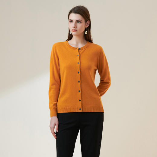 METTE羊绒世家2021年秋冬新品女士100%山羊绒开衫长袖针织衫外套 商品图1