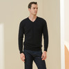 METTE羊绒世家2021年秋冬男士100%羊绒衫V领长袖针织内搭保暖毛衣 商品缩略图5