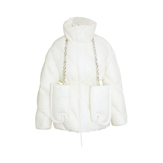 EVENING  烤箱手套廓形羽绒服 奶白色 （含手套和羽绒服各一件）【可口系列】 商品图0