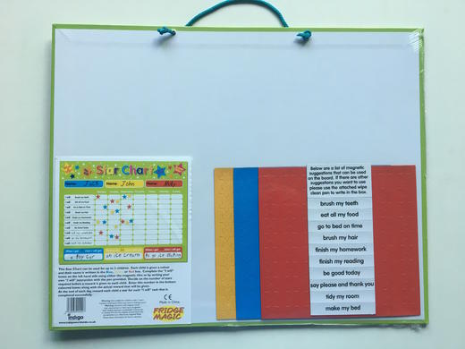 【宝莉爹推荐】英亚热销 Fridgemagic英文儿童磁性自律奖励表 打卡行为记录、培养好习惯【磁性挂板设计】 商品图3