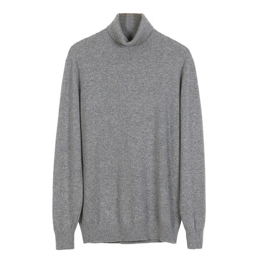 METTE羊绒世家2021年秋冬男士100%纯羊绒衫高领套头针织保暖毛衣 商品图11