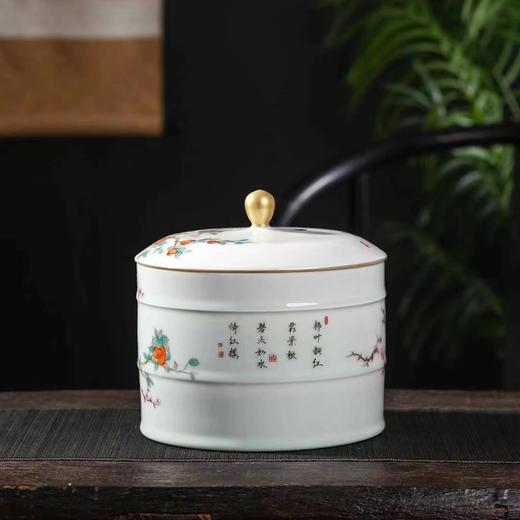 张彩云:【柿柿如意茶餅罐】 商品图1