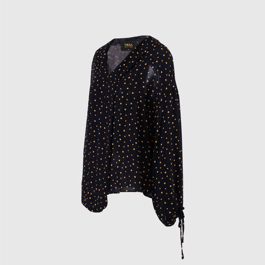 前中打折灯笼袖衬衣 商品图1