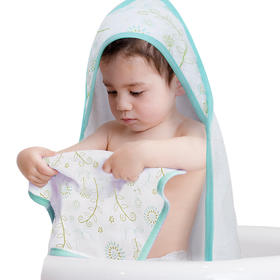 伯斯马丁【A类标准】竹纤维浴巾套装 （浴巾一条90*90cm 手帕一条30*30cm）