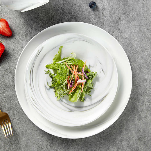 大理石纹4件套餐具 商品图0