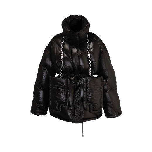 EVENING烤箱手套廓形羽绒服 黑色（含手套和羽绒服各一件）【可口系列】 商品图0