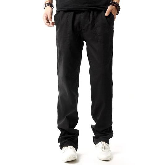 【服饰鞋包】夏季薄款透气亚麻宽松棉麻直筒长裤 商品图5