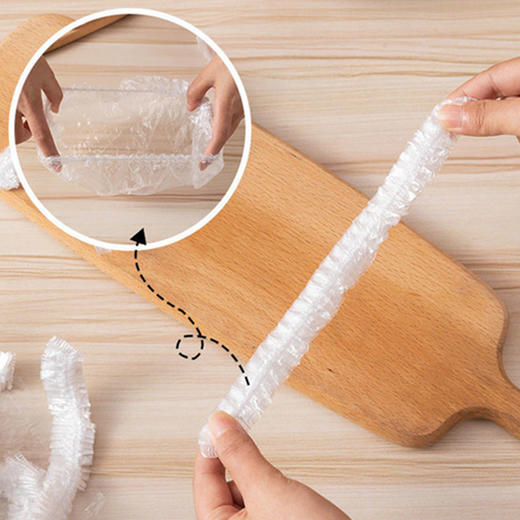 19.9抢100个【食品级！保鲜膜套】拒绝浪费和串味，弹性柔韧耐磨，冰箱食品食物盖套，防尘一次性饭菜罩。ry 商品图4