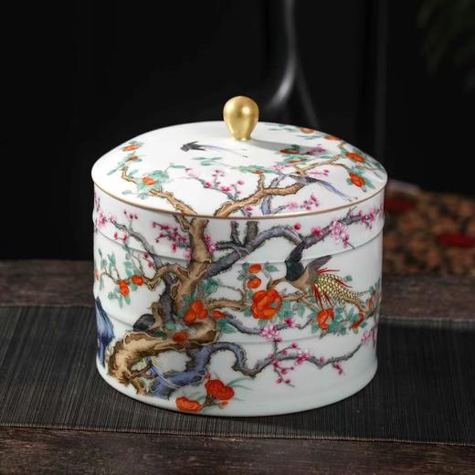 张彩云:【柿柿如意茶餅罐】 商品图8