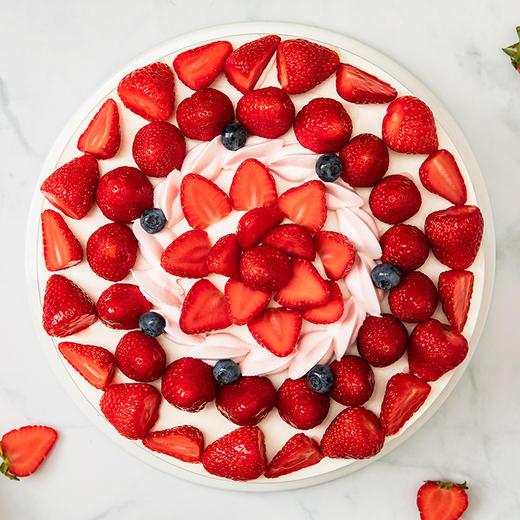 【超多草莓】香颂蛋糕，满满的草莓吃到爽，轻松治愈负能量（重庆幸福西饼蛋糕SCB） 商品图1