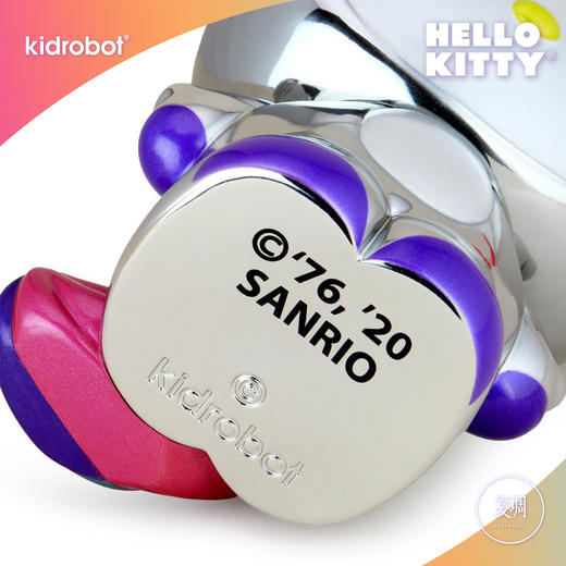 现货 Kidrobot 凯蒂猫 Hello Kitty Unicorn 8" Figure Electroplated 金属限定色版 潮流玩具 摆件 可爱 商品图8