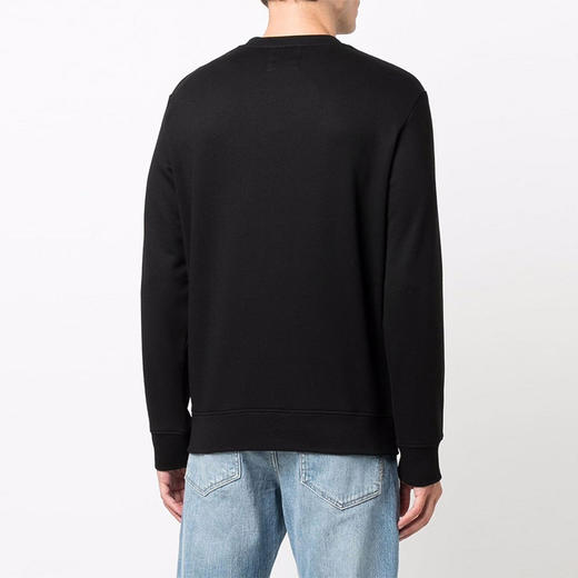 ARMANI 阿玛尼 男士经典鹰标印花卫衣 黑色 8N1MR6 1JRIZ F009 商品图2