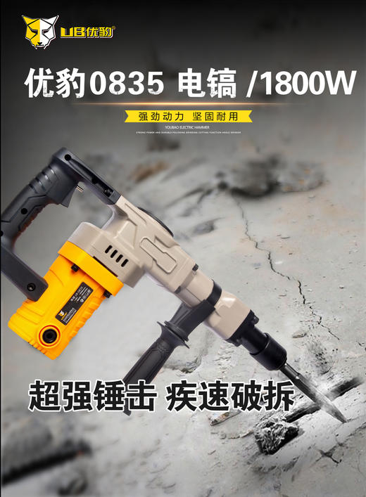 优豹0835电镐（1800W） 商品图4