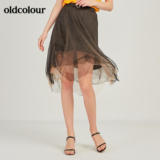 oldcolour欧珂网纱蓬蓬半身裙中长款夏季M23063348 商品图2