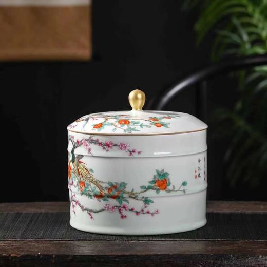 张彩云:【柿柿如意茶餅罐】 商品图7