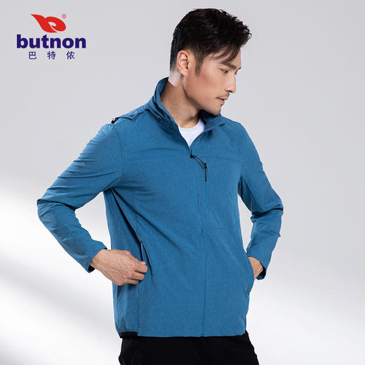 9615巴特侬运动风衣男梭织速干防水外套休闲弹力上装 商品图3
