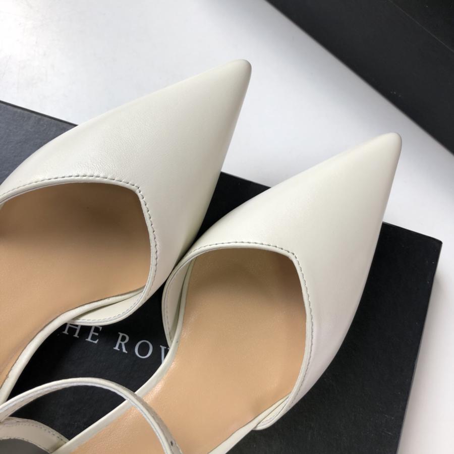 the row原楦v口尖头凉鞋