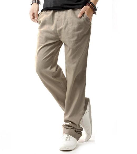 【服饰鞋包】夏季薄款透气亚麻宽松棉麻直筒长裤 商品图2