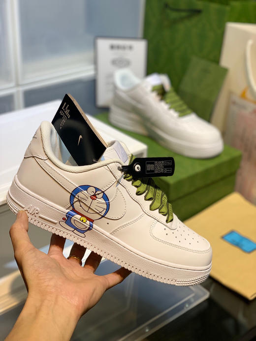 夏日特惠💰460 头层牛皮制 # CUCCI × Nike Air Force 1 Low 白 商品图0