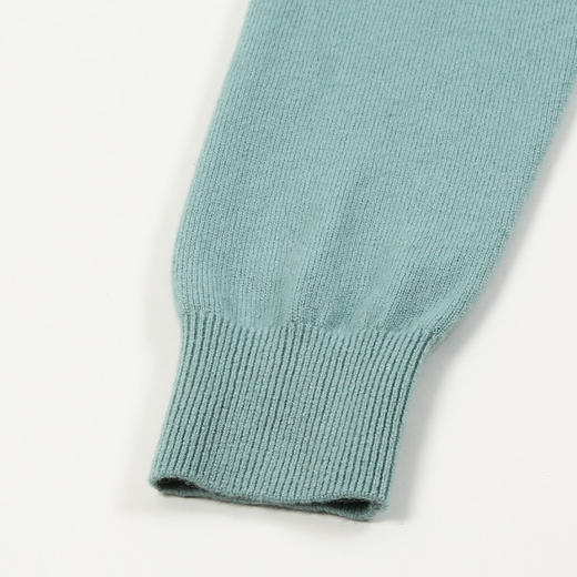 METTE羊绒世家2021秋冬新品女100%山羊绒时尚撞色半高领套头毛衣 商品图8