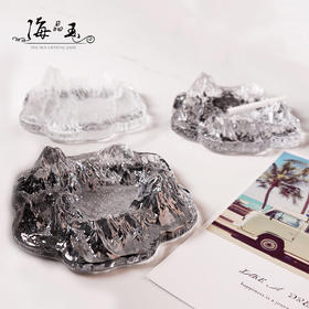 玉峰晟欧式创意冰山烟灰缸个性时尚水晶玻璃家用客厅办公室