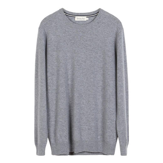 METTE羊绒世家2021年秋冬男士100%羊绒衫圆领打底毛衣保暖针织衫 商品图10