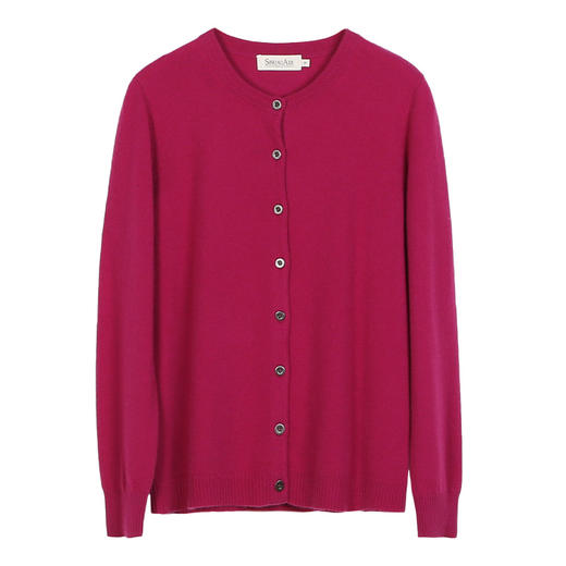 METTE羊绒世家2021年秋冬新品女士100%山羊绒开衫长袖针织衫外套 商品图13