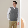 METTE羊绒世家2021年秋冬新品男士羊绒背心v领套头无袖针织毛衣 商品缩略图5