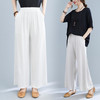 HT8627新款时尚气质休闲宽松百搭松紧腰直筒阔腿裤 商品缩略图0