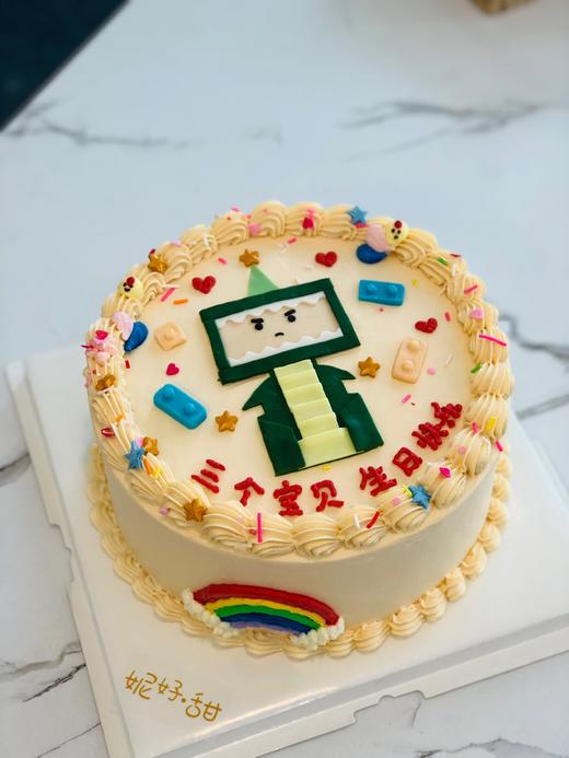 我的世界翻糖配饰主题蛋糕 商品图0