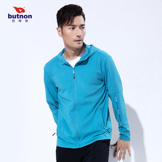 9525巴特侬运动卫衣男带帽弹力针织卫衣连帽休闲外套 商品图1