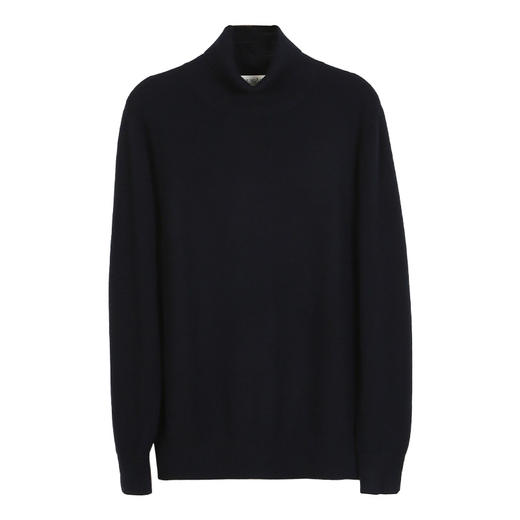 METTE羊绒世家2021年秋冬男士100%纯羊绒衫高领套头针织保暖毛衣 商品图10