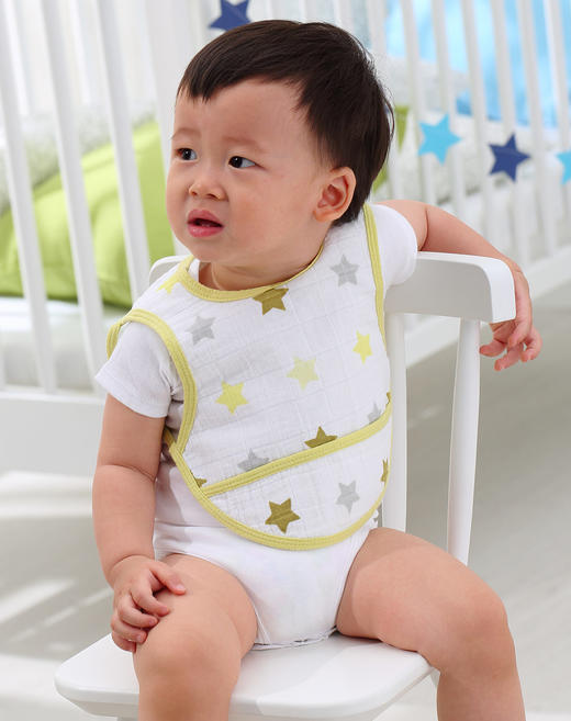 伯斯马丁【A类标准】防水围兜3条装 商品图0